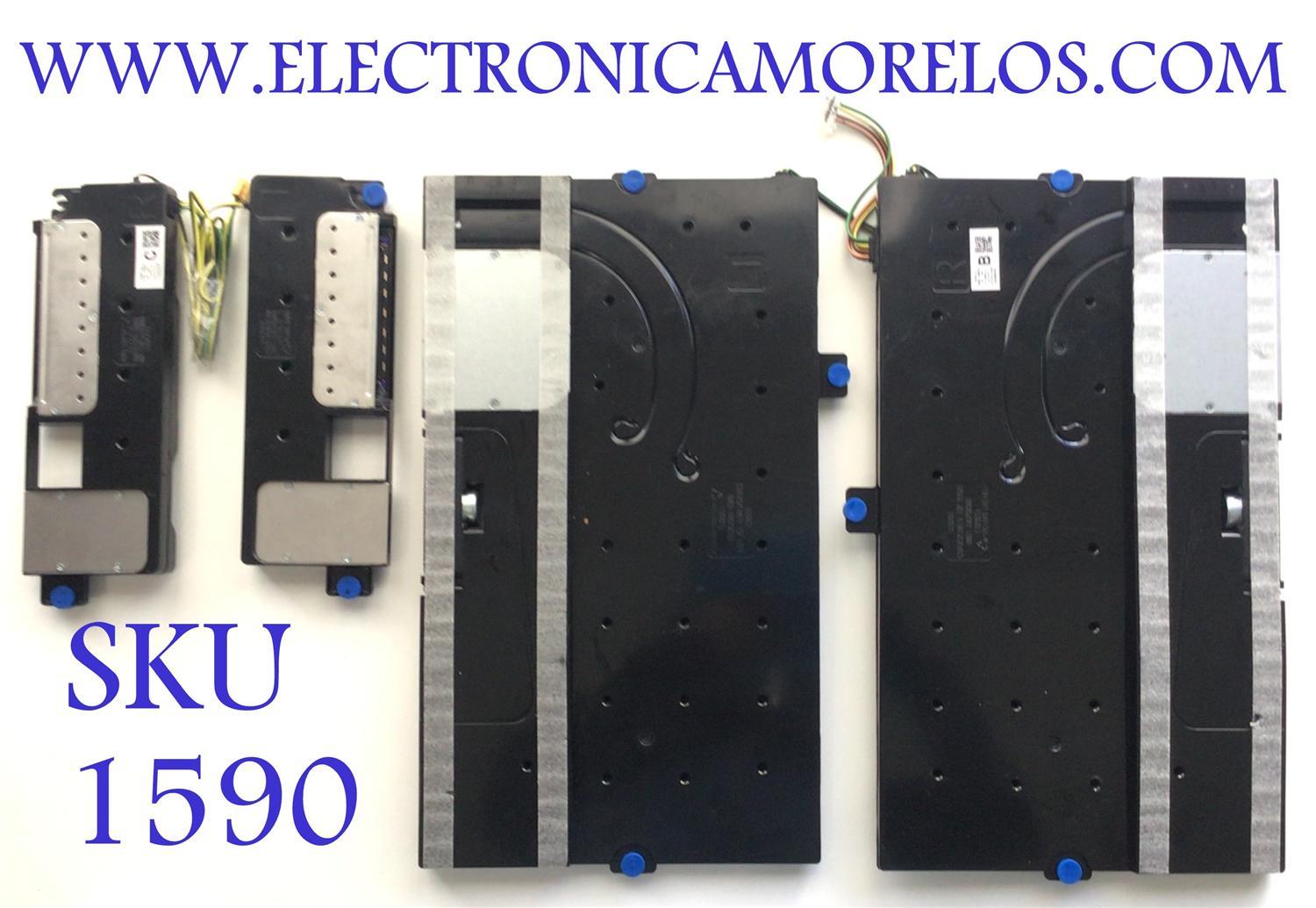 KIT DE BOCINAS (4PZS) PARA TV SAMSUNG BN96-50551B / 6Ω 10W / PC+ABS,V-0 / NH-1017D / E115797 / C22D08SV32 / BN9650551B / 50551B / BN96-50552C / BN9650552C / 50552C / NUMERO DE PANEL CY-TB075FMEV1H  / MODELO QN75Q80BAFXZA BA01 / QN75Q80BDFXZA BA01
